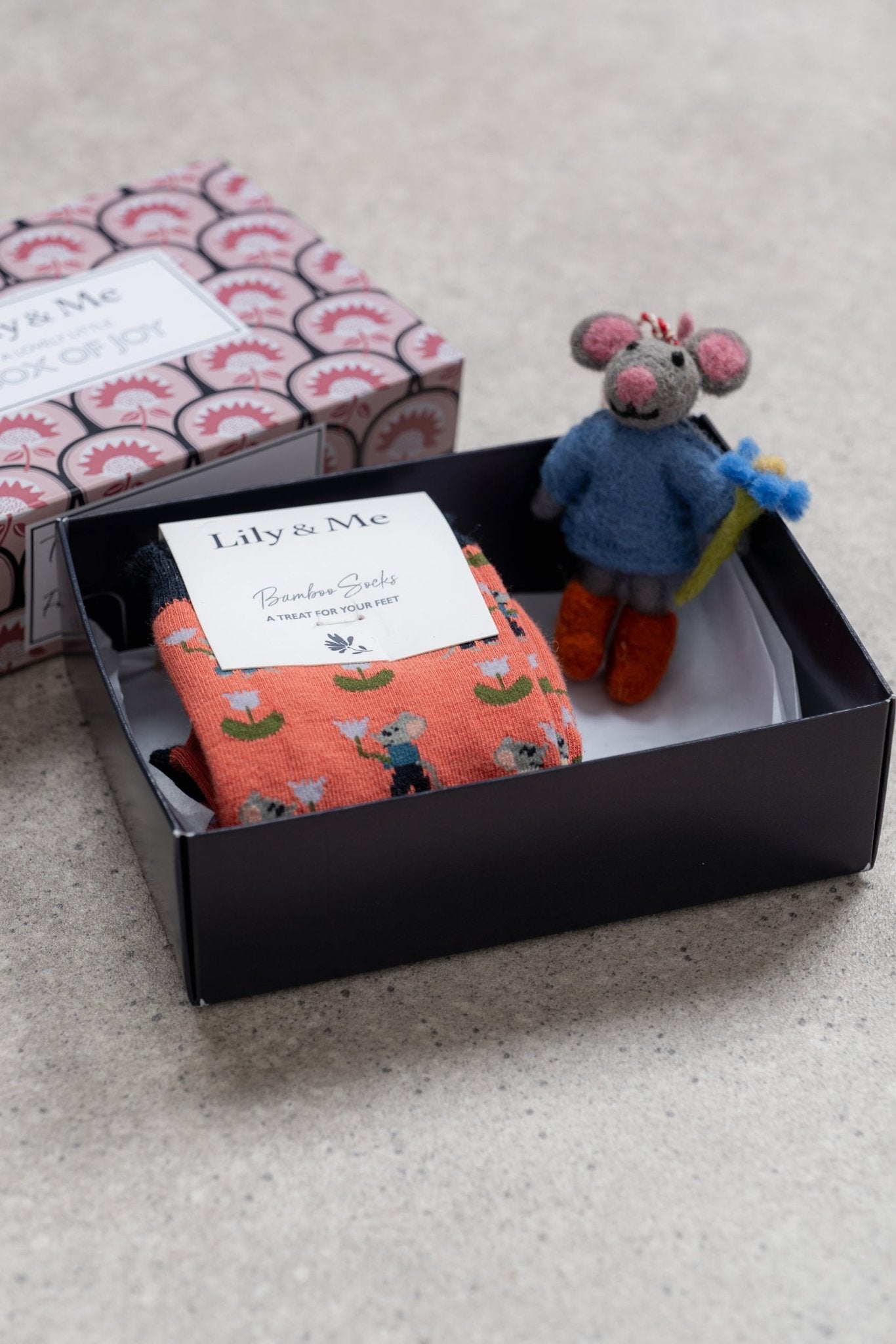 Lily & MeLily And Me Crafty Mouse Socks Gift BoxAccessoriesAssorted - Blue Water Clothing
