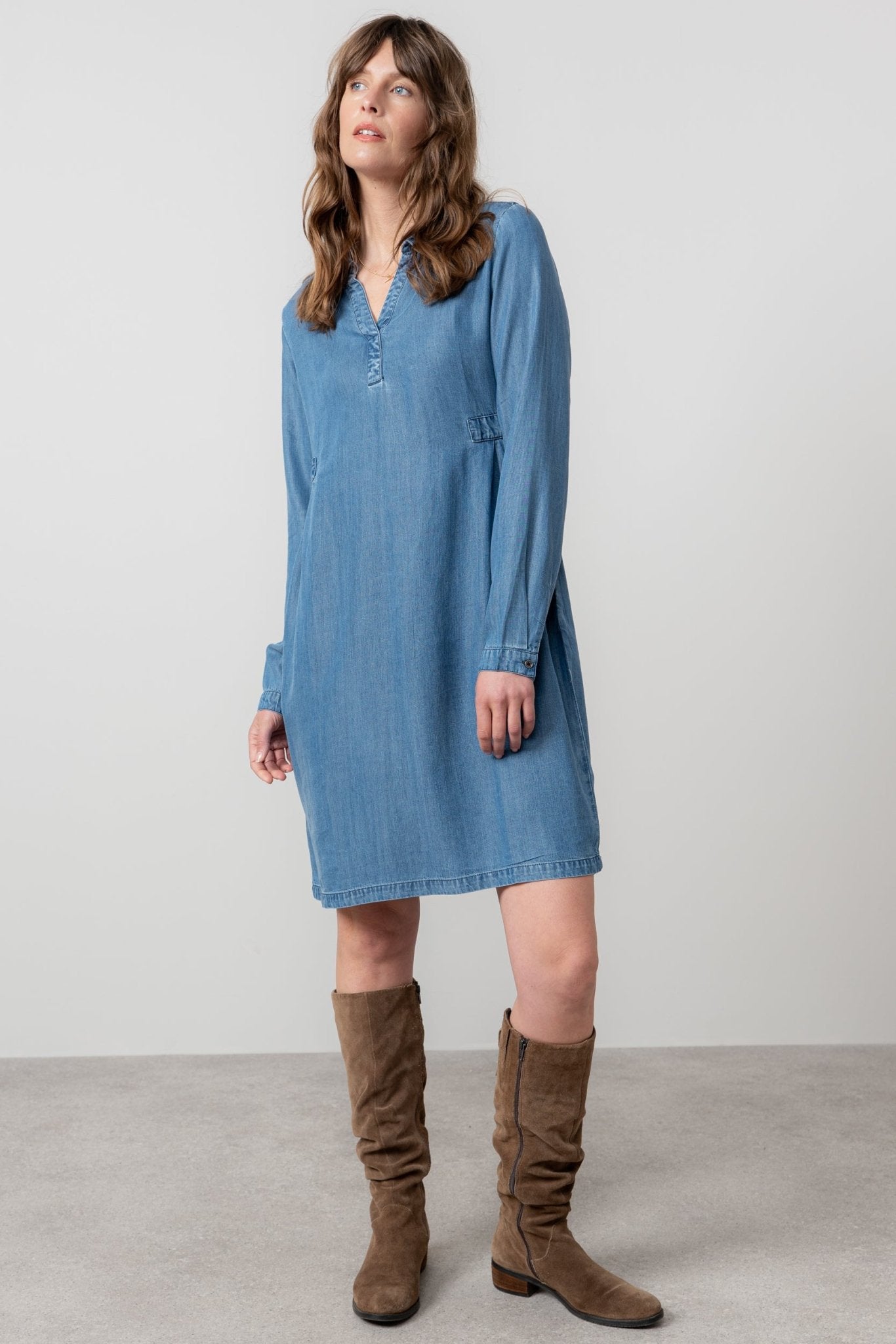 Lily & MeLily And Me Emma Dress Plain BlueClothingBlue - Blue Water Clothing