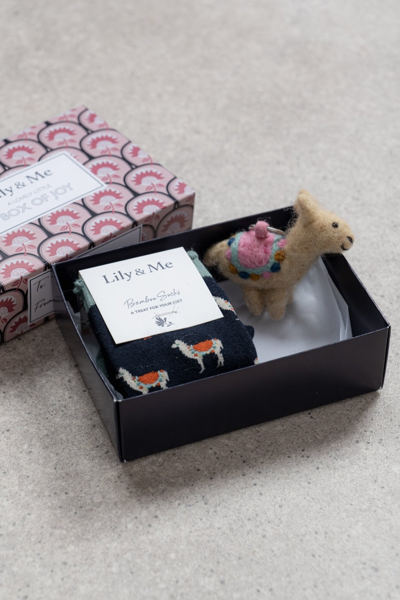 Lily & MeLily And Me Laughing Socks Llama Gift BoxAccessoriesAssorted - Blue Water Clothing