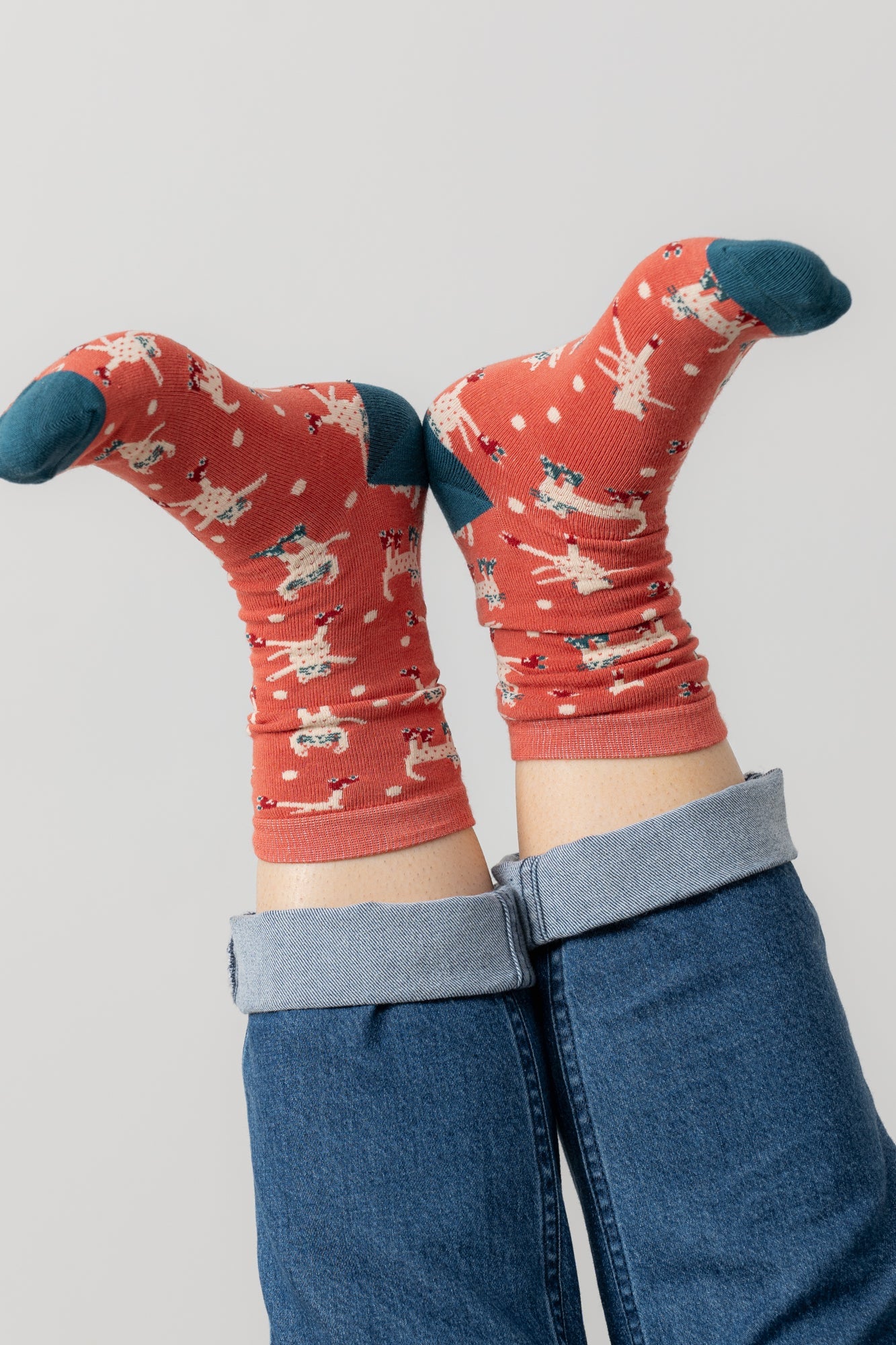 Lily & MeLily And Me Roller Cats SockAccessoriesRed - Blue Water Clothing
