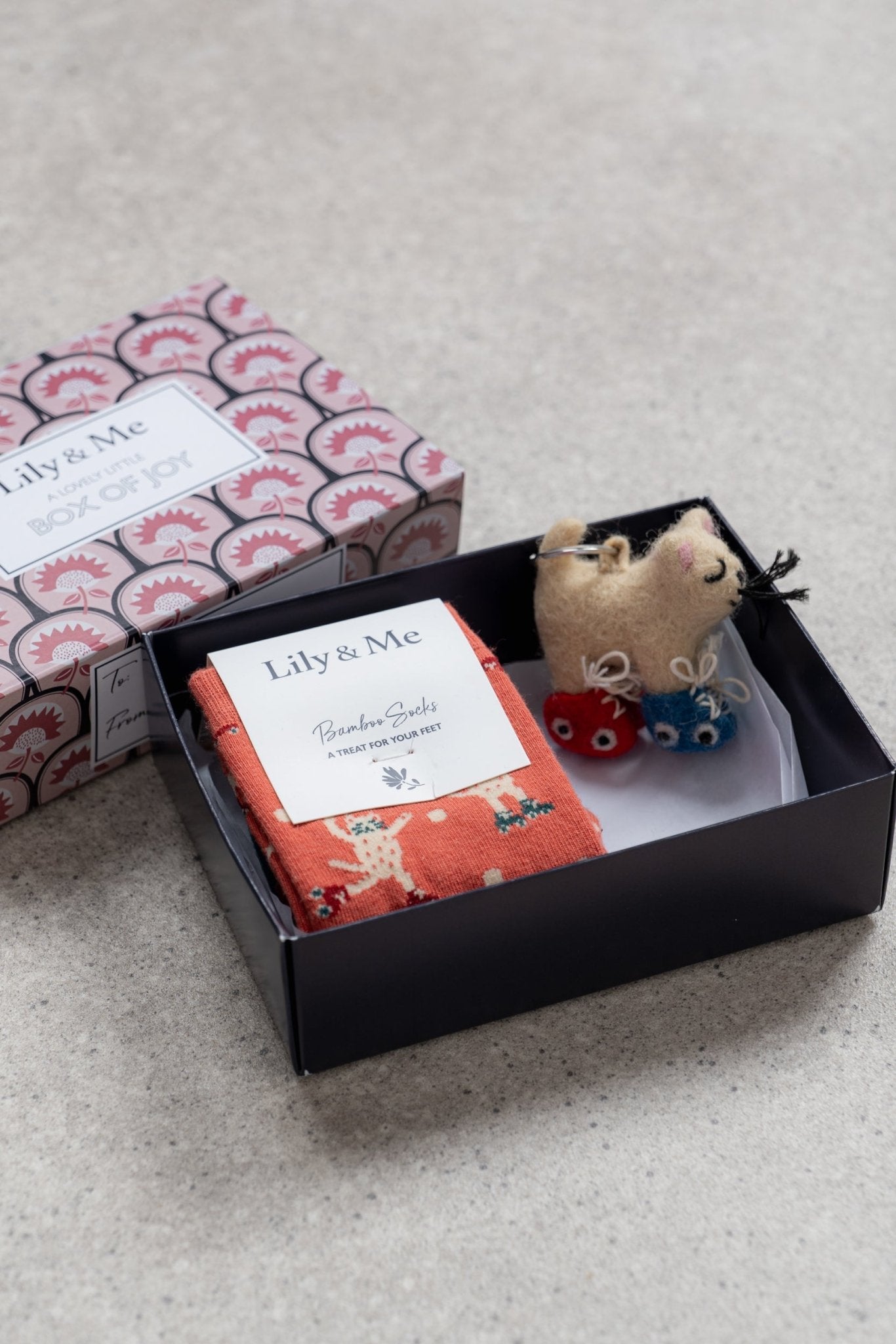 Lily & MeLily And Me Roller Cats Socks Gift BoxAccessoriesAssorted - Blue Water Clothing