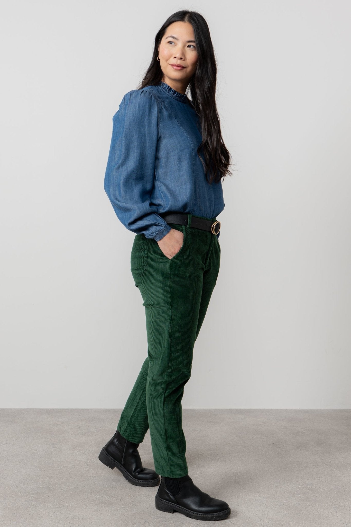 Lily & MeLily And Me Rosewood Top Plain BlueTopsBlue - Blue Water Clothing