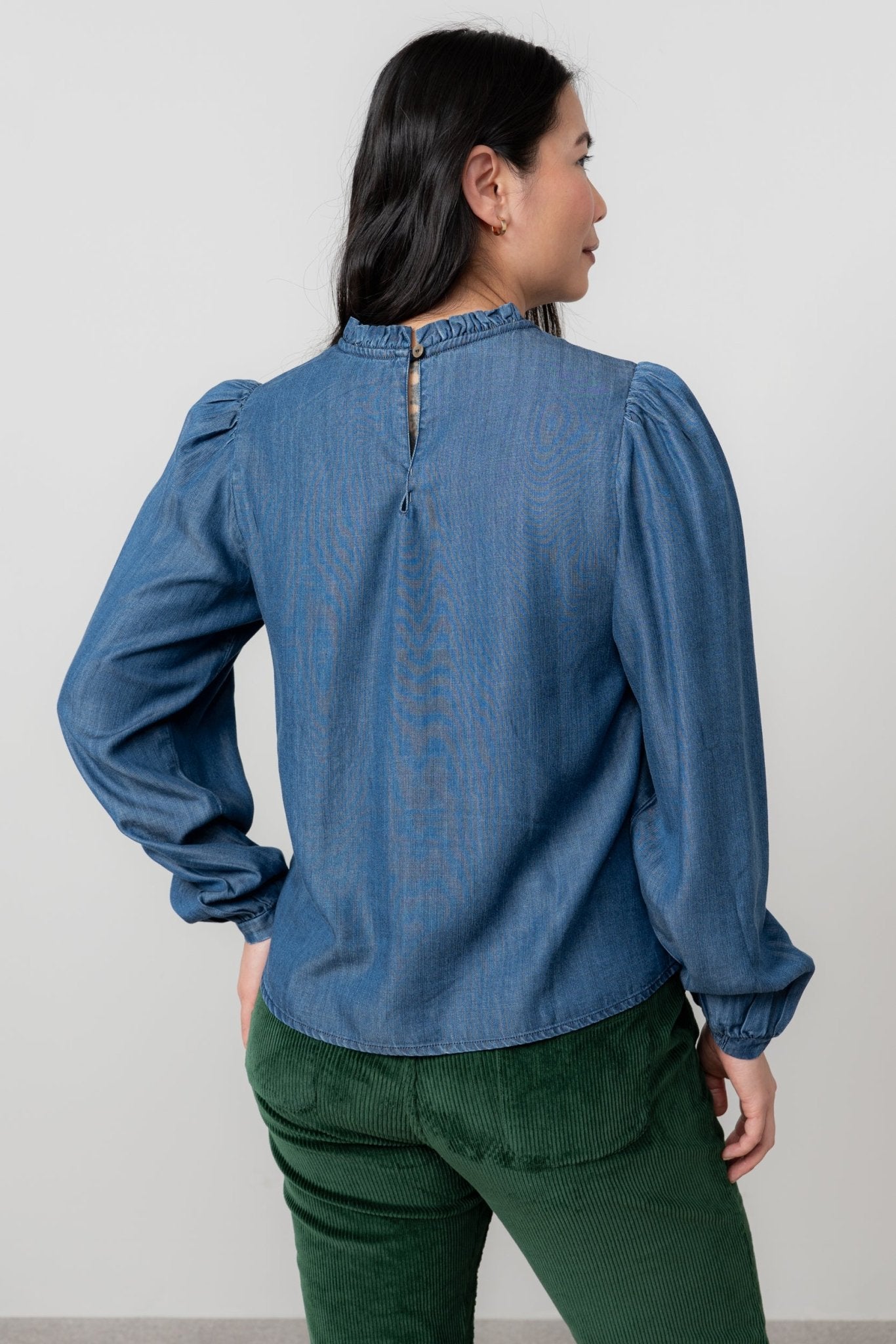 Lily & MeLily And Me Rosewood Top Plain BlueTopsBlue - Blue Water Clothing