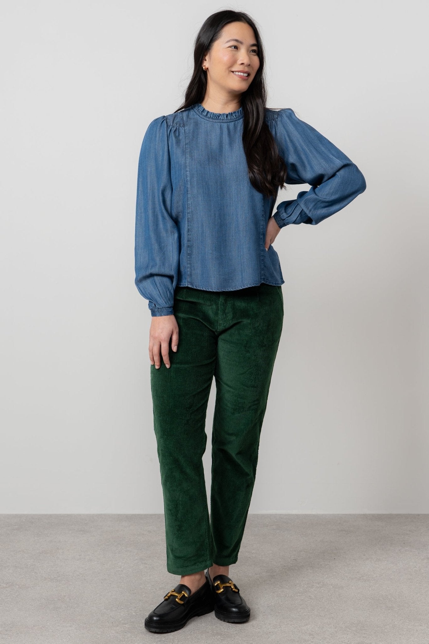 Lily & MeLily And Me Rosewood Top Plain BlueTopsBlue - Blue Water Clothing