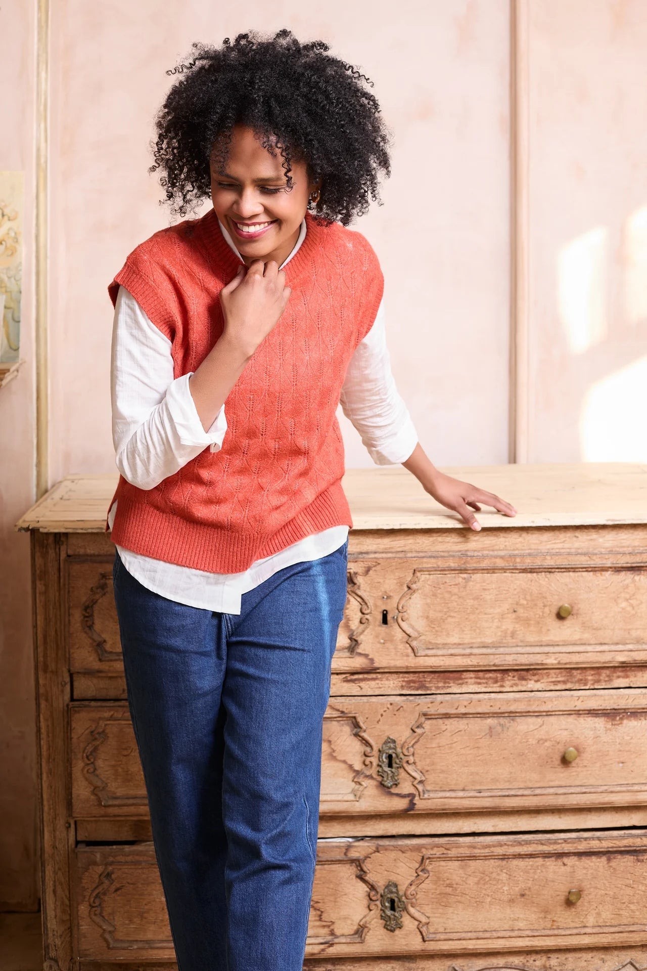 Lily & MeLily And Me Wallace Tank Plain RedTopsRed - Blue Water Clothing