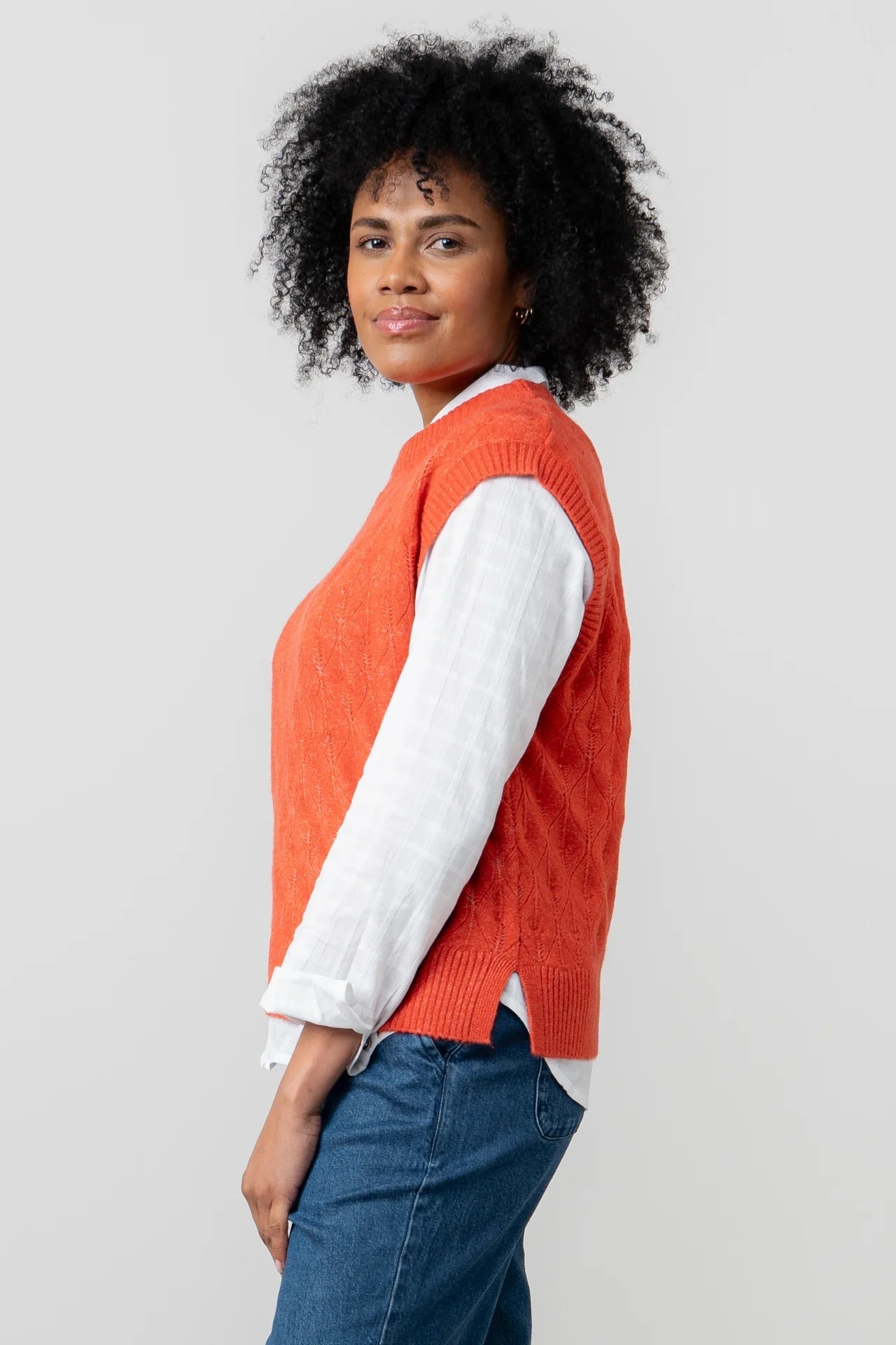 Lily & MeLily And Me Wallace Tank Plain RedTopsRed - Blue Water Clothing