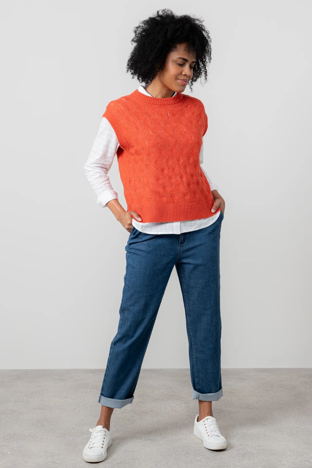 Lily & MeLily And Me Wallace Tank Plain RedTopsRed - Blue Water Clothing