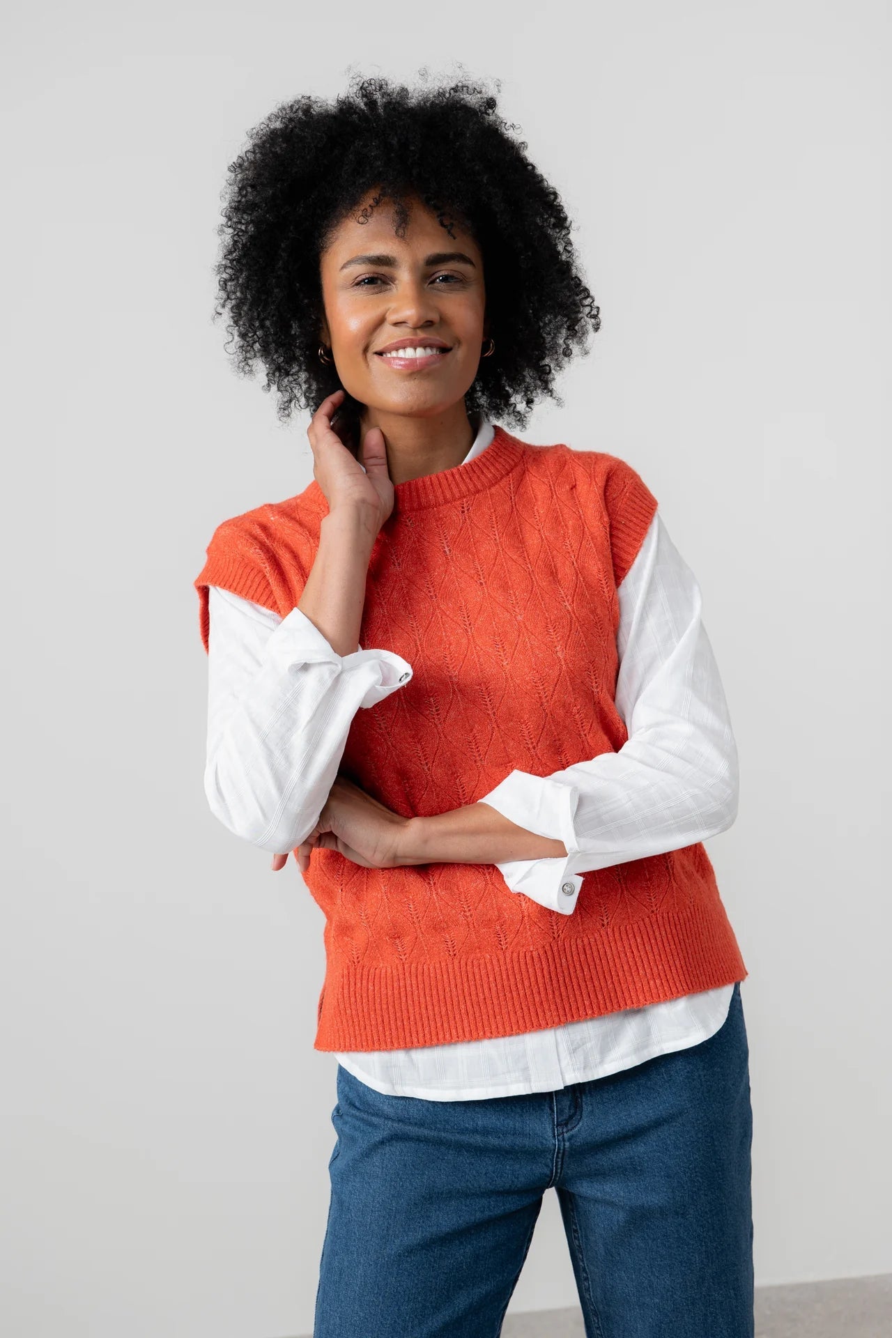 Lily & MeLily And Me Wallace Tank Plain RedTopsRed - Blue Water Clothing