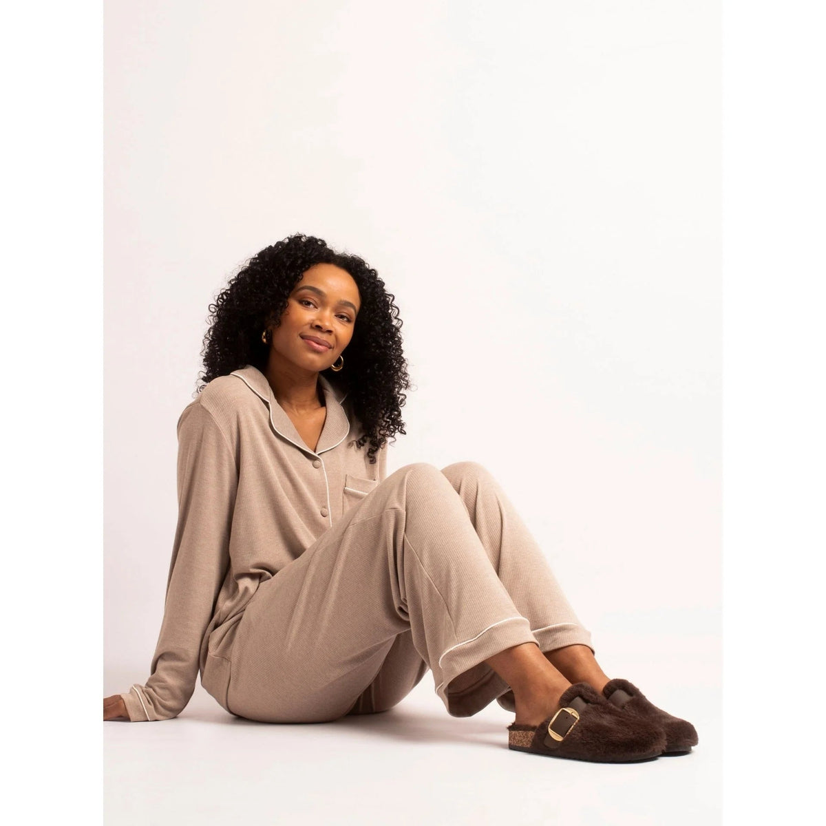 Lunar Shoes Rhianna Mule SlipperBrown - Blue Water Clothing