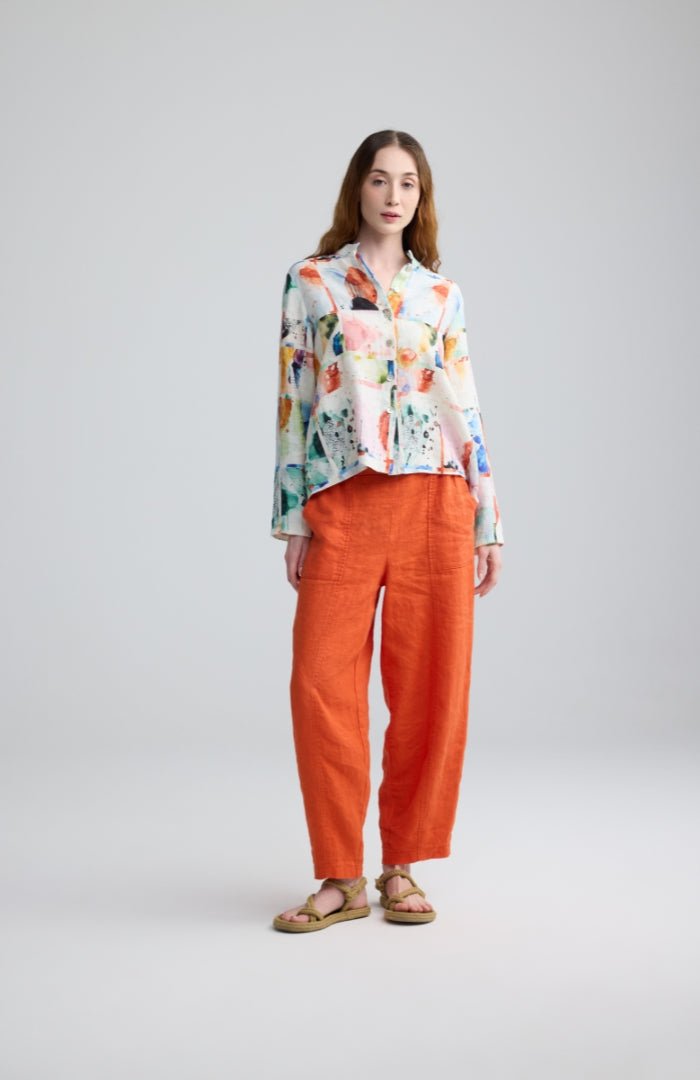 LuukaaLuukaa Avenia Woven ShirtTopsMulticoloured/Multihued - Blue Water Clothing