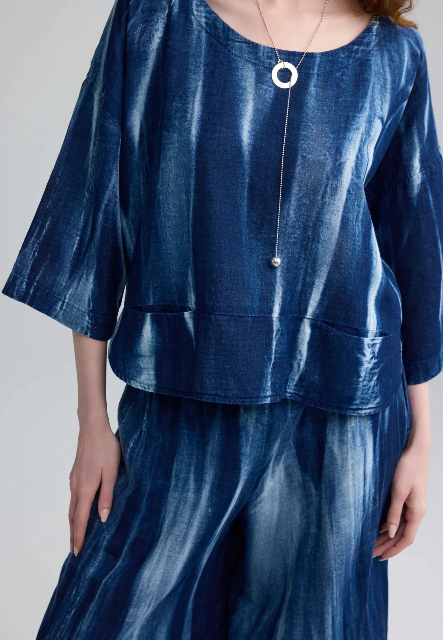LuukaaLuukaa Avery Woven TopTopsCandy Sky - Blue Water Clothing