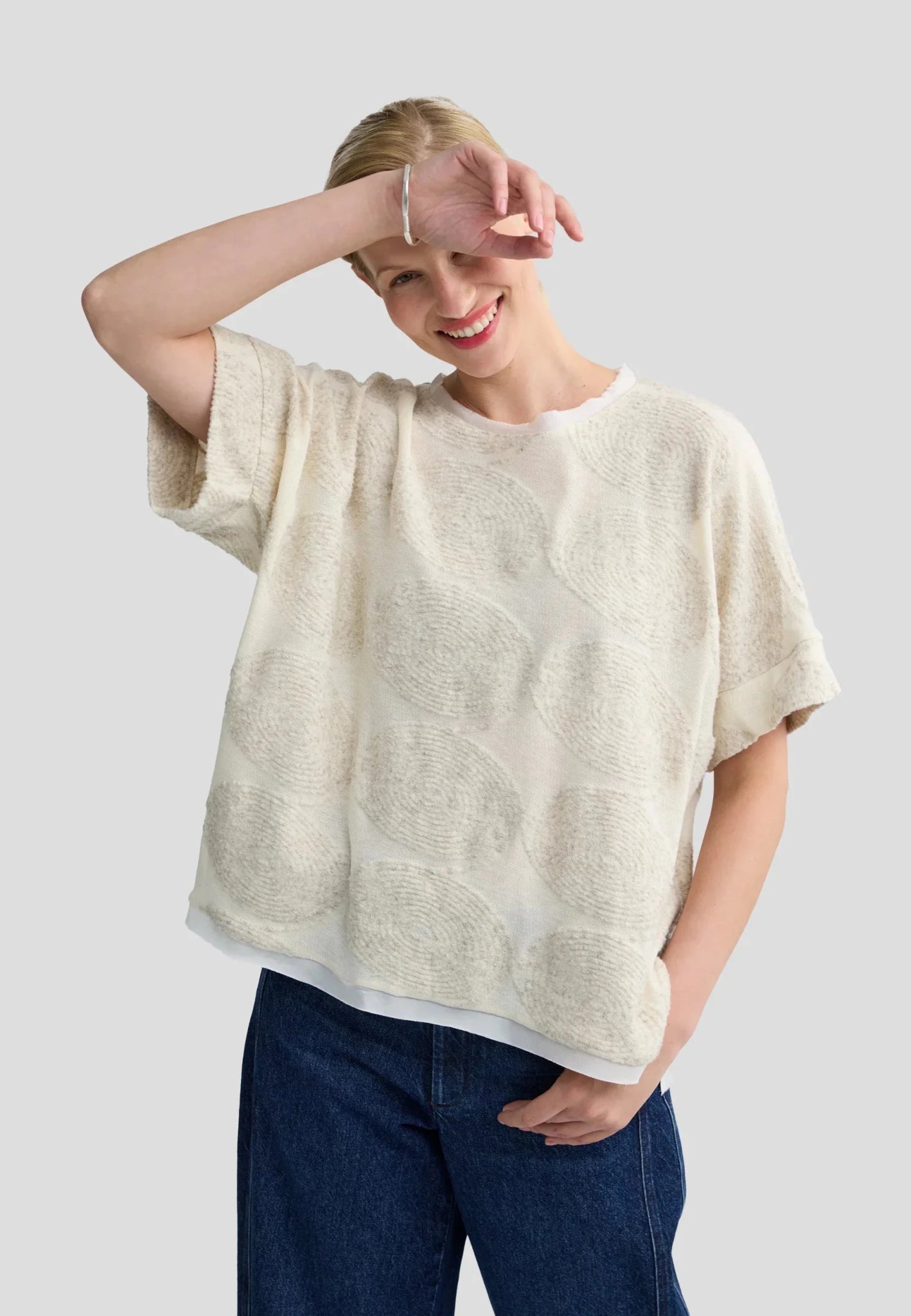 LuukaaLuukaa Blair Knitted blouseTopsNature - Blue Water Clothing