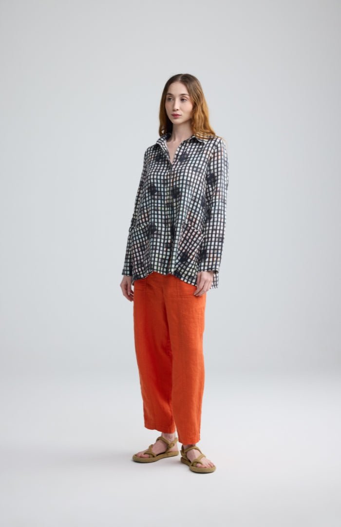 LuukaaLuukaa Brisa Woven ShacketTopsBlack - Blue Water Clothing