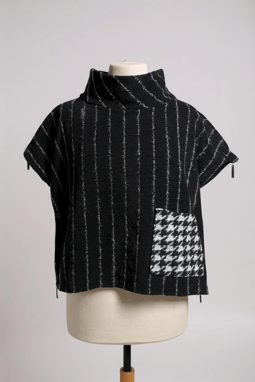 LuukaaLuukaa Elara Wool Knitted Blouse BlackTopsMonochrome Black - Blue Water Clothing