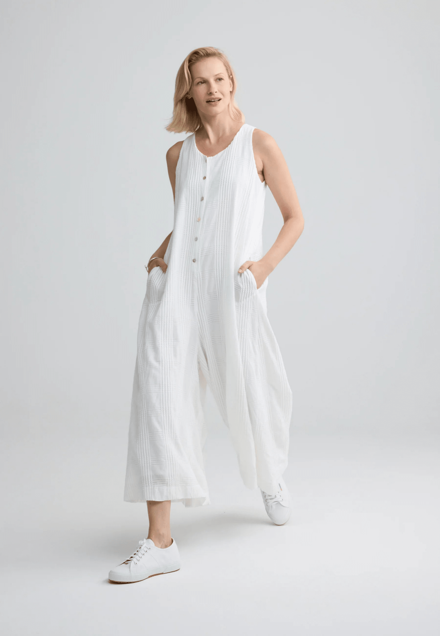 LuukaaLuukaa Isola Woven dressDressesEcru - Blue Water Clothing