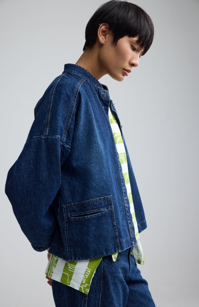 LuukaaLuukaa Jade Woven JacketCoats & JacketsBlue Denim/Indigo Denim - Blue Water Clothing