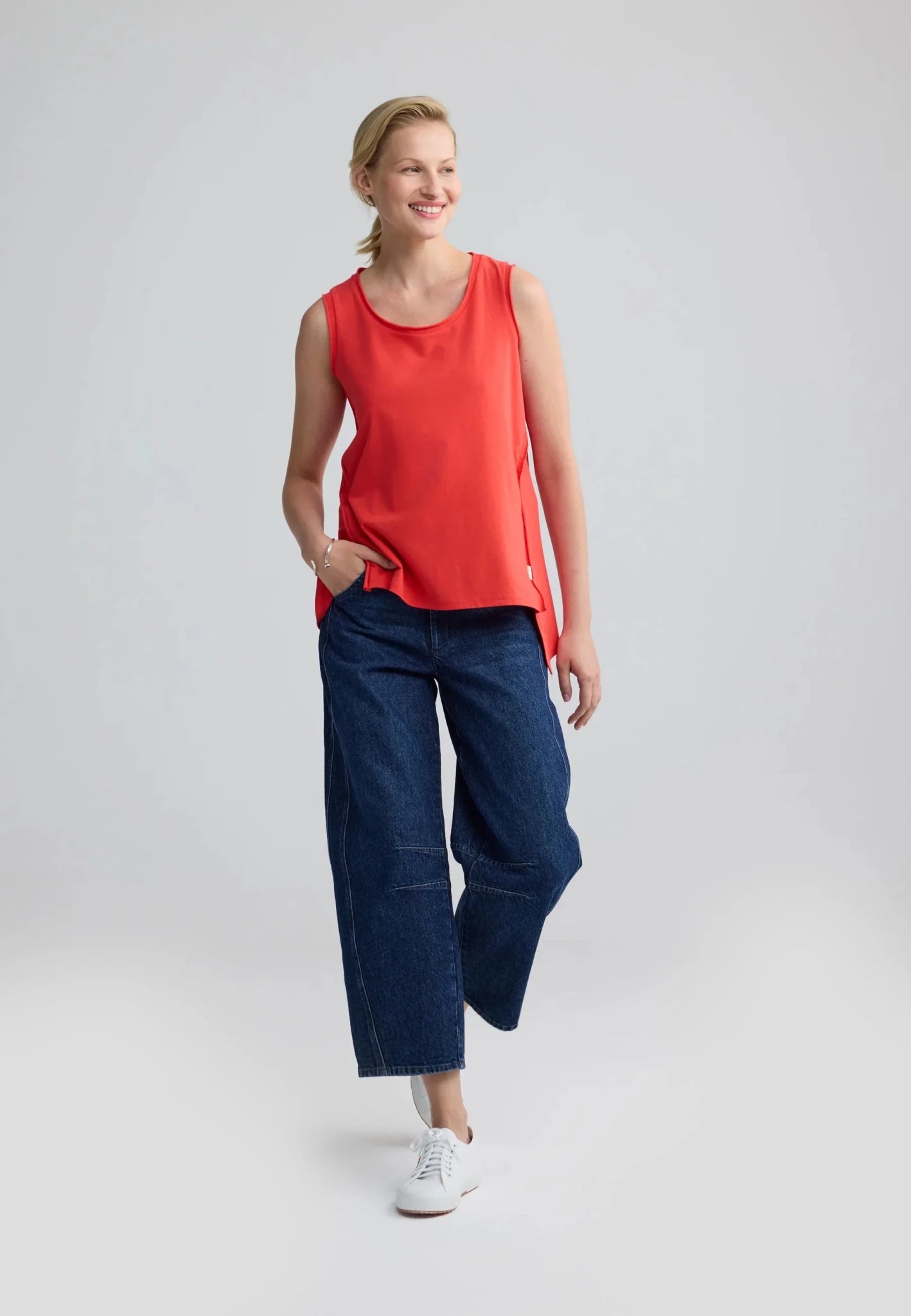 LuukaaLuukaa Lennon Woven TrousersBottomsBlue Denim/Indigo Denim - Blue Water Clothing