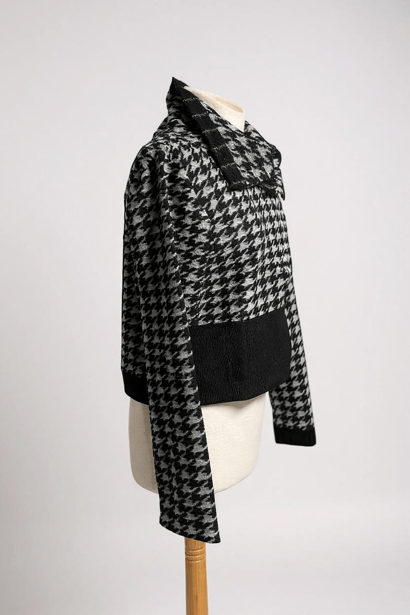 LuukaaLuukaa Novaea Knitted Jacket Monochrome BlackCoats & JacketsMonochrome Black - Blue Water Clothing