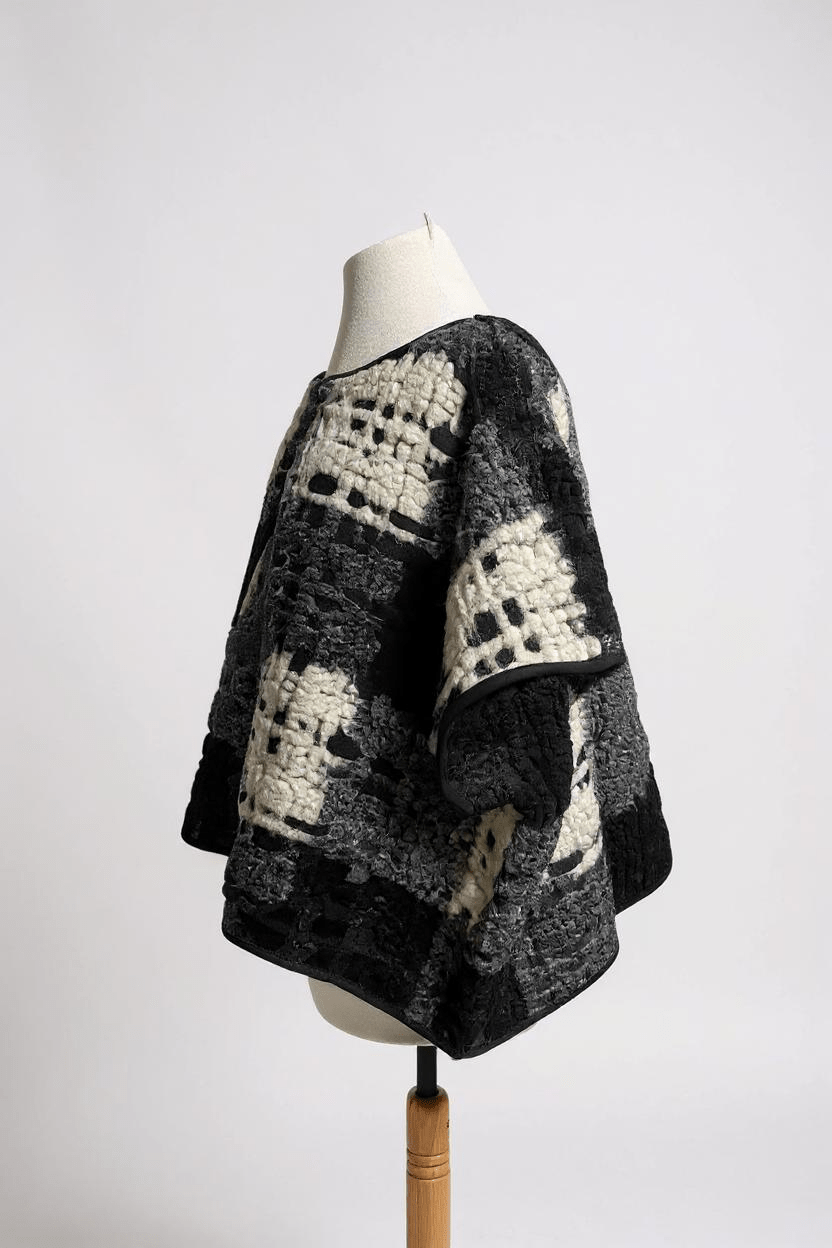 LuukaaLuukaa Seraphine Wool Woven BlouseTopsFoggy - Blue Water Clothing