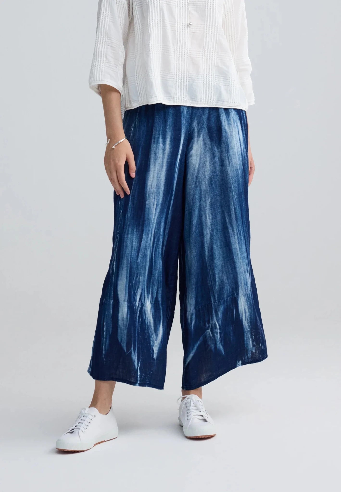 LuukaaLuukaa Skylar Woven TrousersBottomsCandy Sky - Blue Water Clothing