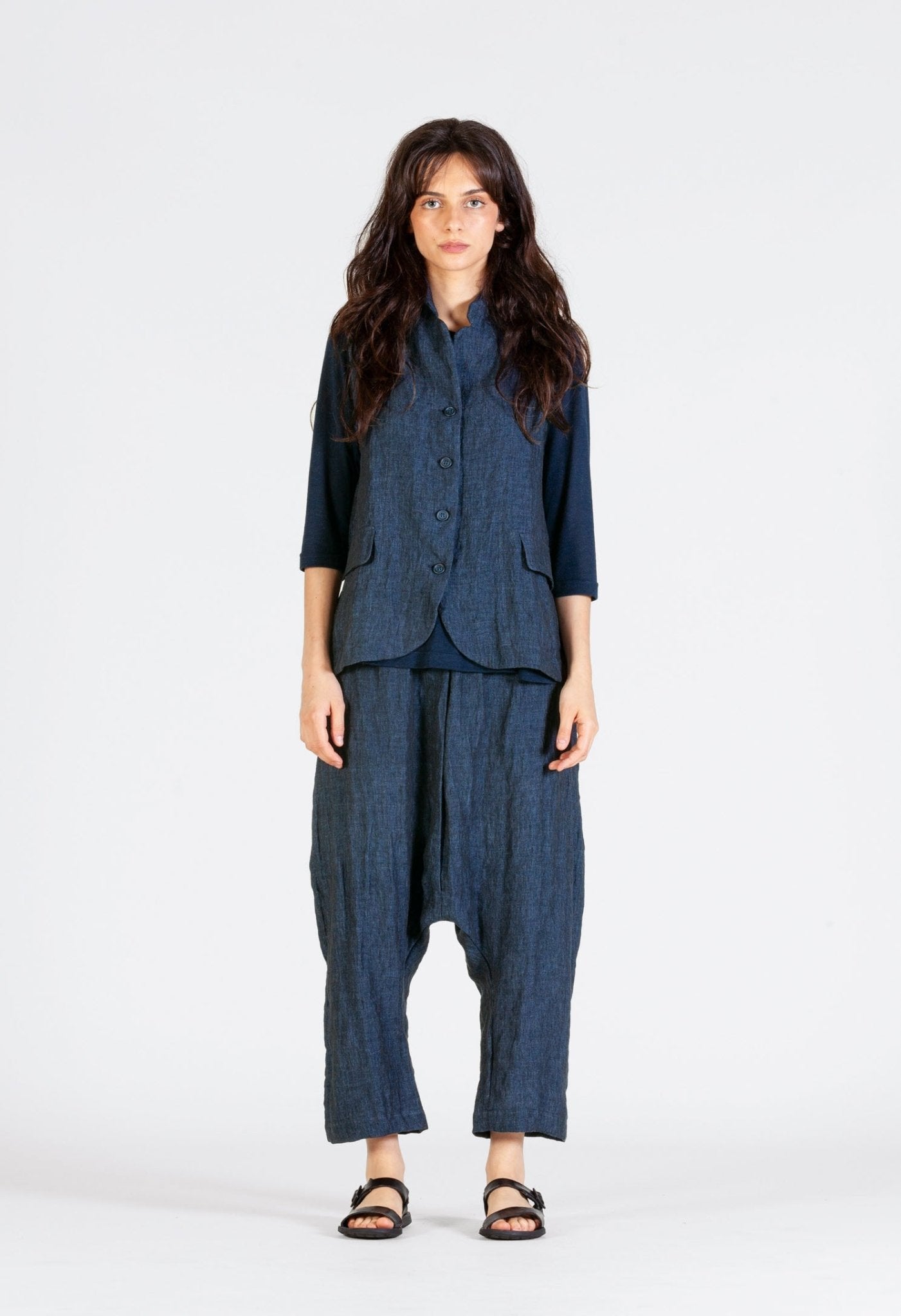 Mama b Kimchi A Gilet - Blue Water Clothing