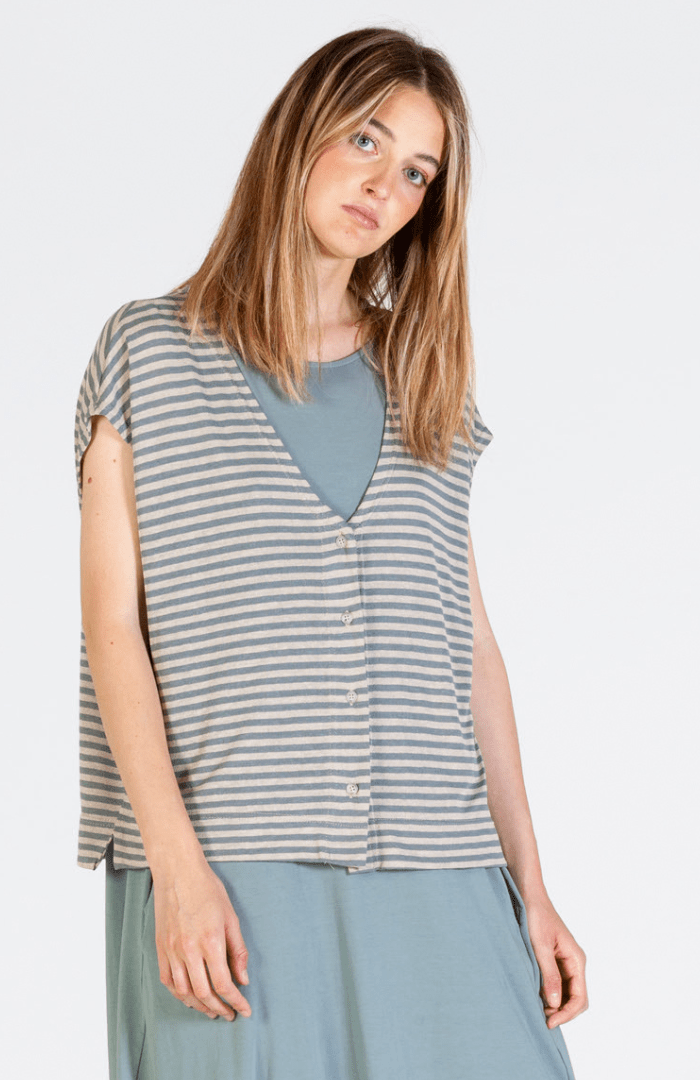 Mama b Lucente LR Cardigan - Blue Water Clothing