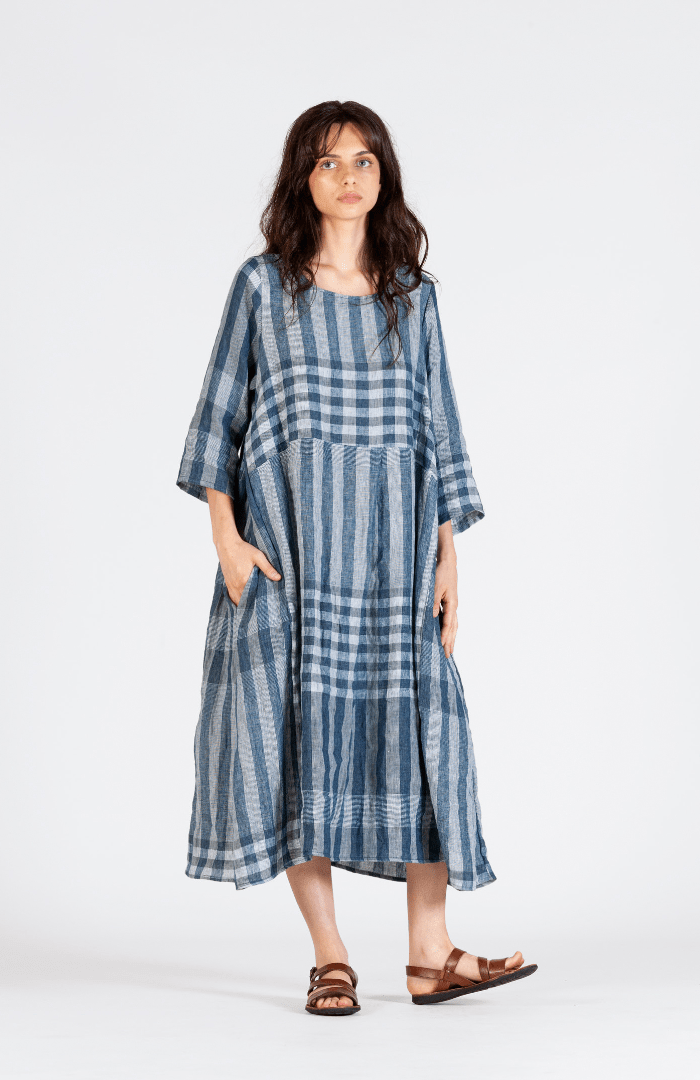 Mama b Rothko LQ Dress Blue - Blue Water Clothing