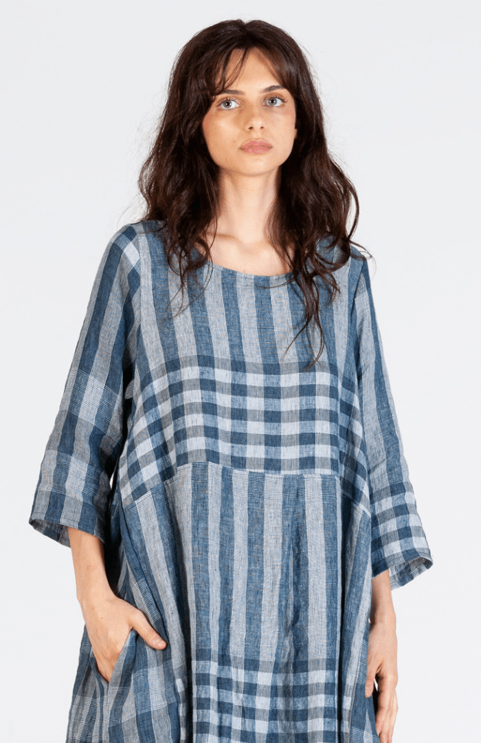 Mama b Rothko LQ Dress Blue - Blue Water Clothing