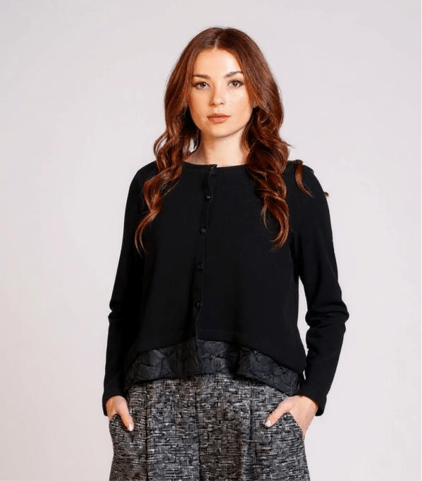 Mama bMama b Toro Cardigan NeroTopsNero - Blue Water Clothing