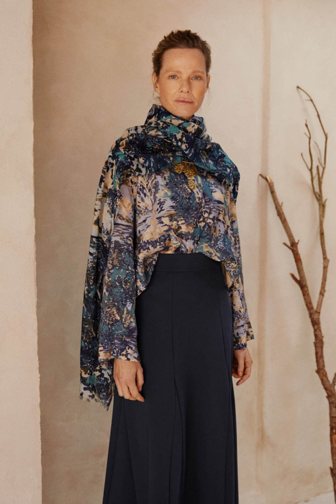 MasaiMasai Assana Printed Wool ScarfAccessories - Blue Water Clothing