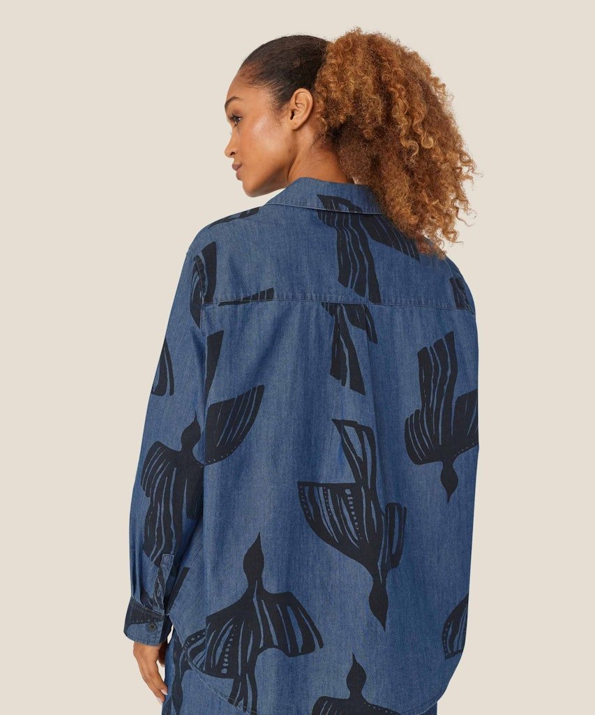 MasaiMasai Ireba Dark Denim ShirtShirts & BlousesDark Denim - Blue Water Clothing
