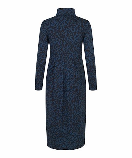 MasaiMasai Noura High Neck Leopard Print DressClothingMoonlit Ocean - Blue Water Clothing