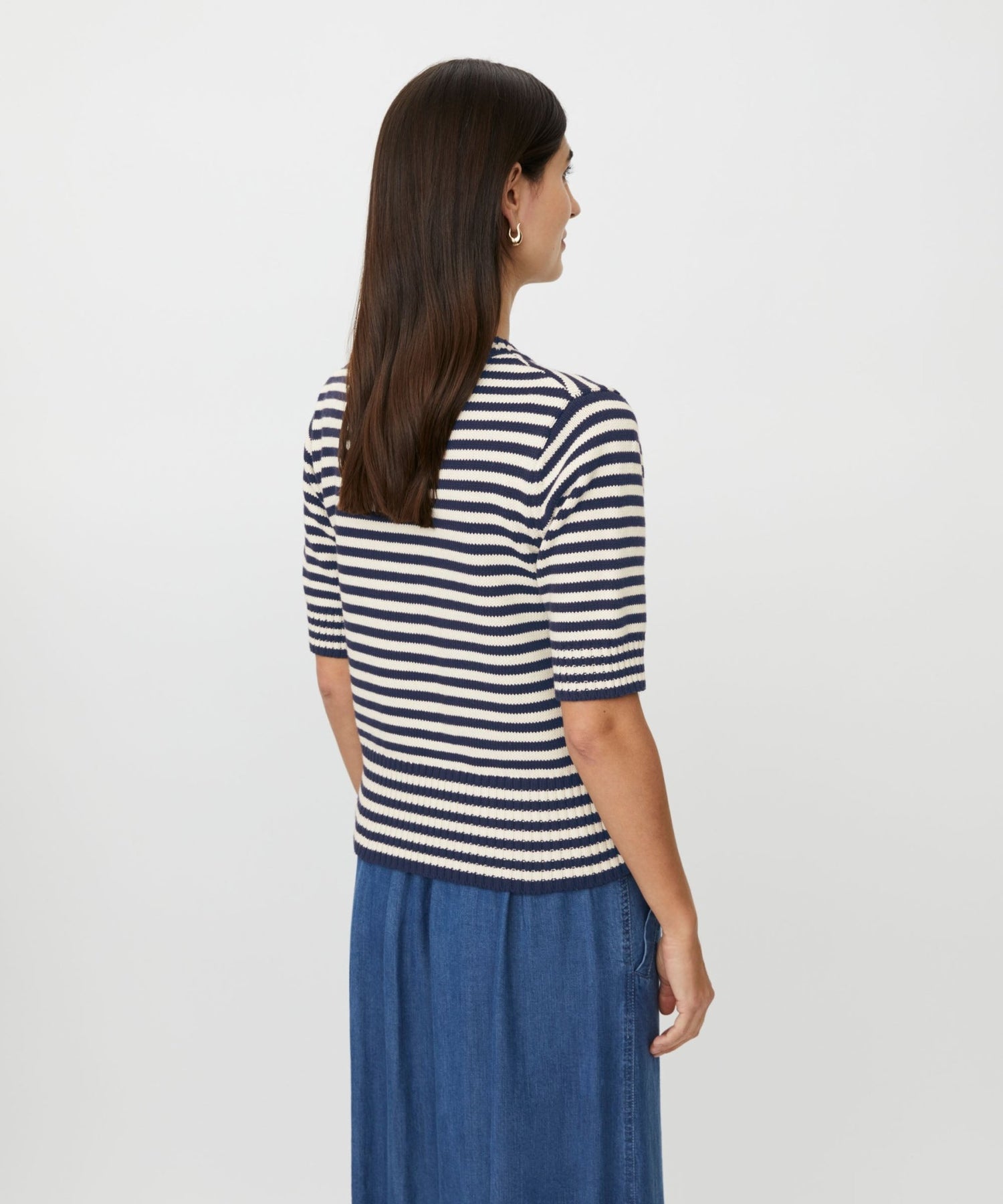MasaiMasai MAFaeleen Short Sleeve Knitted TopTopsNavy Blazer - Blue Water Clothing