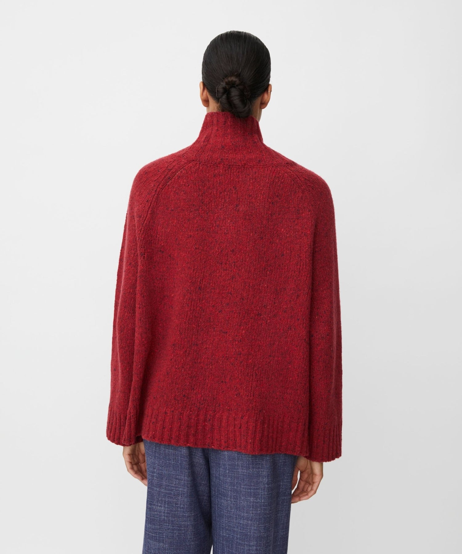 MasaiMasai MaFaenoria Loose Wool SweaterTopsRed Dahlia - Blue Water Clothing
