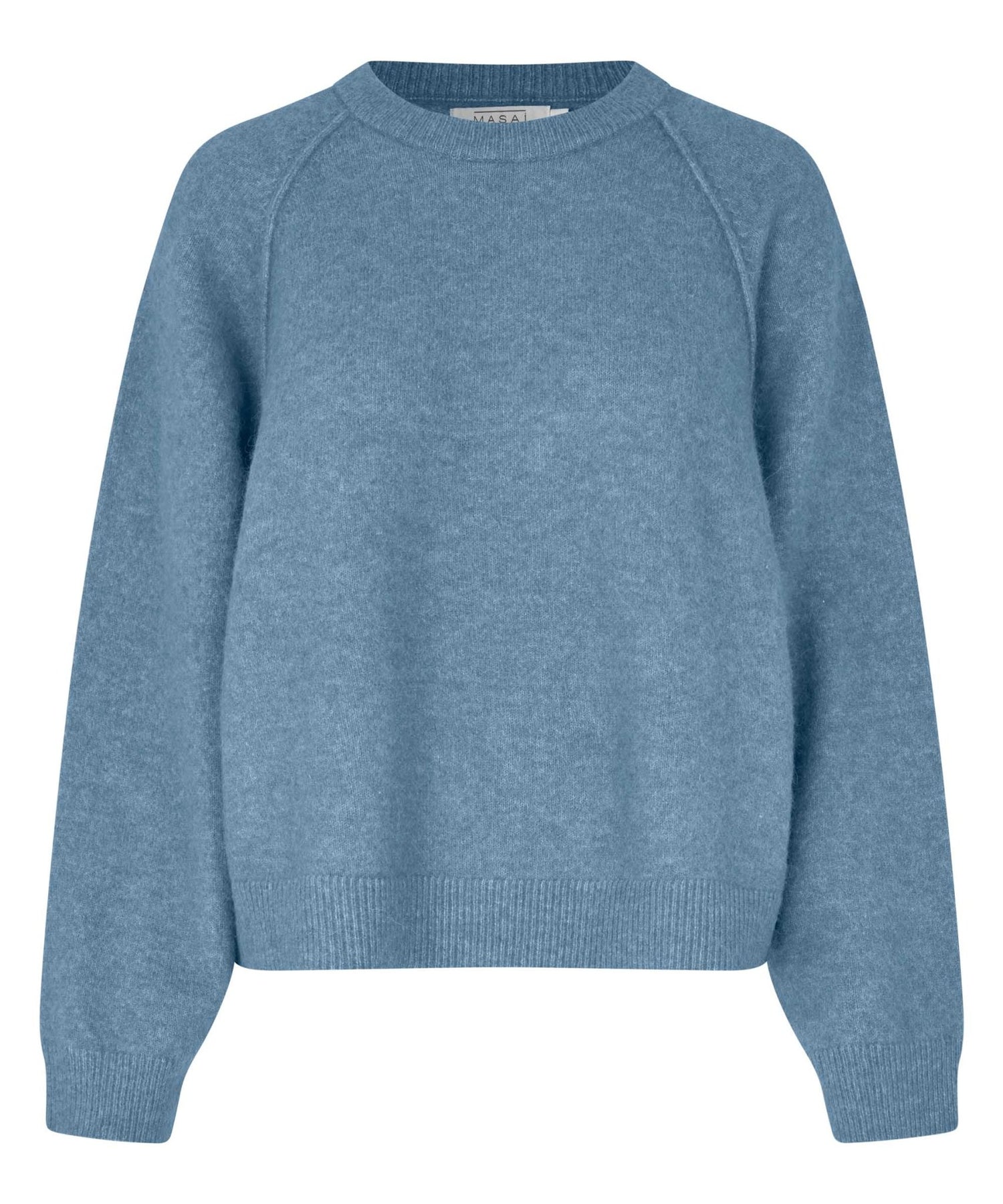 MasaiMasai MaFathia Regular KnitTopsMedium Grey Melange - Blue Water Clothing