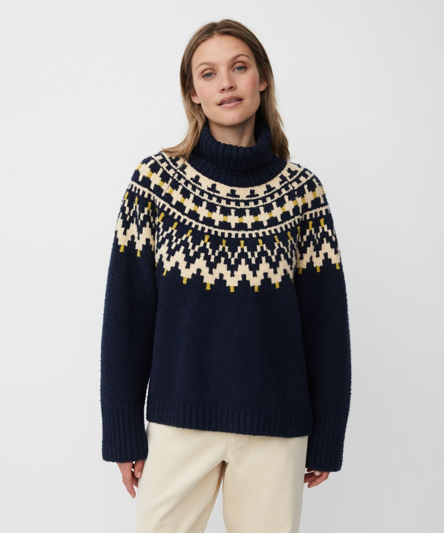 MasaiMasai MaFatima Fairisle Jumper NavyTopsNavy Blazer - Blue Water Clothing