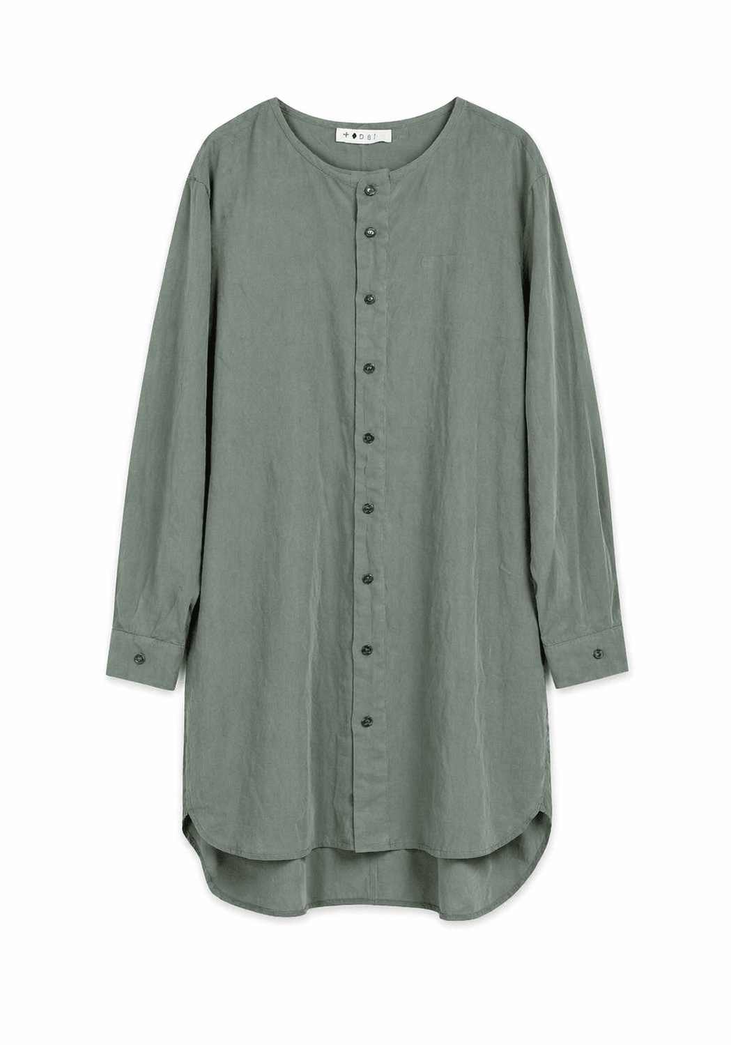 ModulaModula Long Wide Linen ShirtTopsAlloro - Blue Water Clothing
