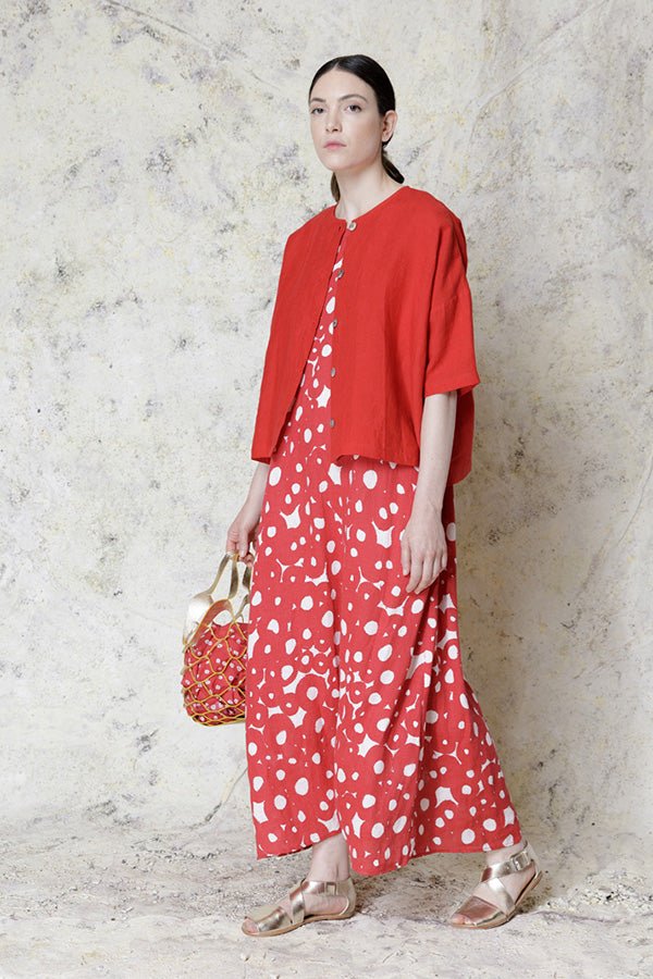 NeiramiNeirami Circle Back Neck Maxi DressDressesLino Chelsea Rosso - Blue Water Clothing