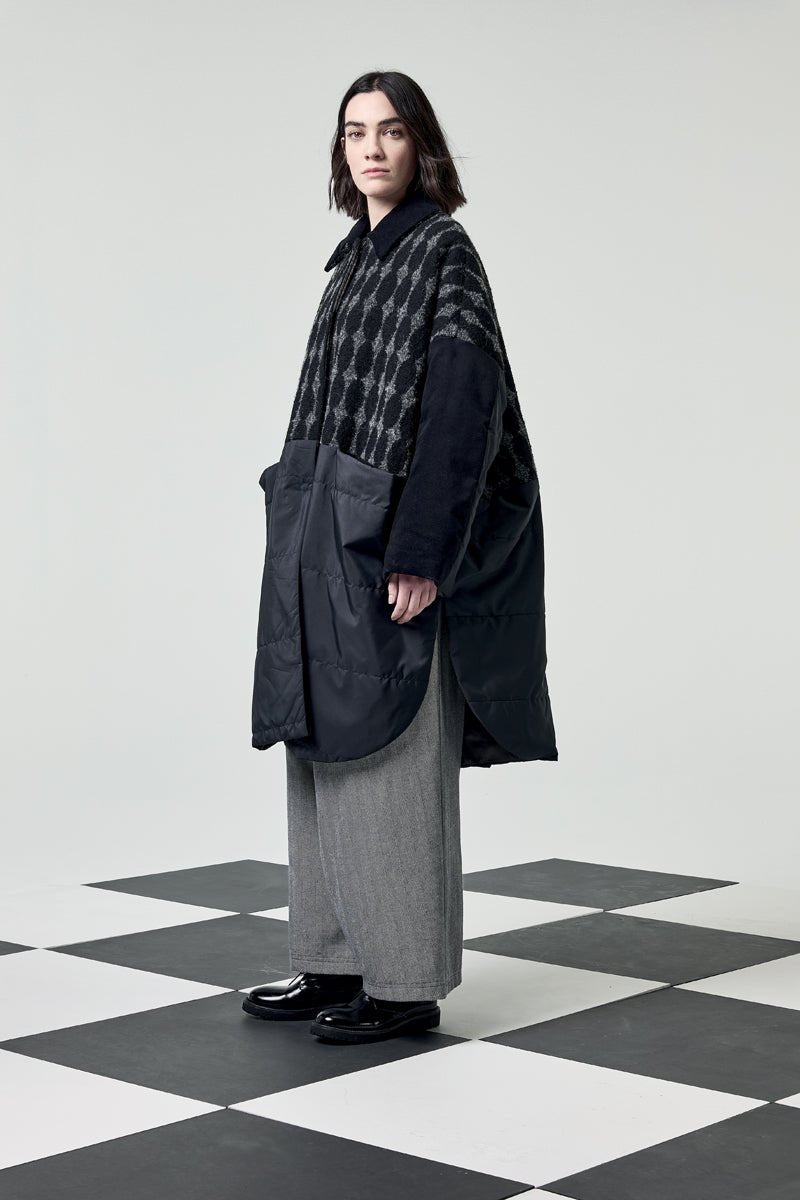 NeiramiNeirami Herringbone Panel TrousersClothingBlu - Blue Water Clothing