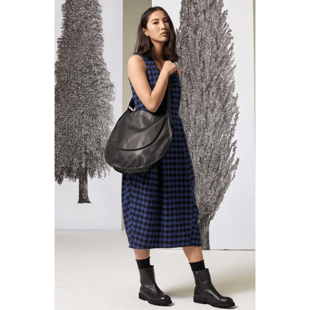 NeiramiNeirami Irregular Eva Check DressDressesEva Check Bluette - Blue Water Clothing