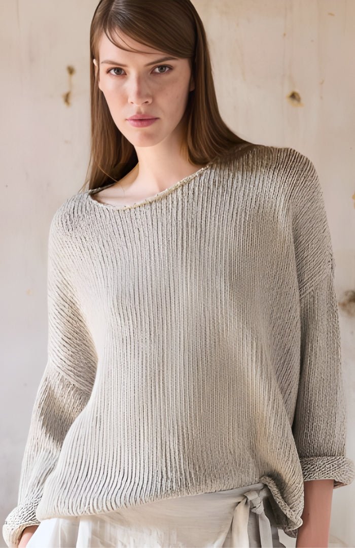 NeiramiNeirami Boat Neck Sweater ShellTopsShell - Blue Water Clothing