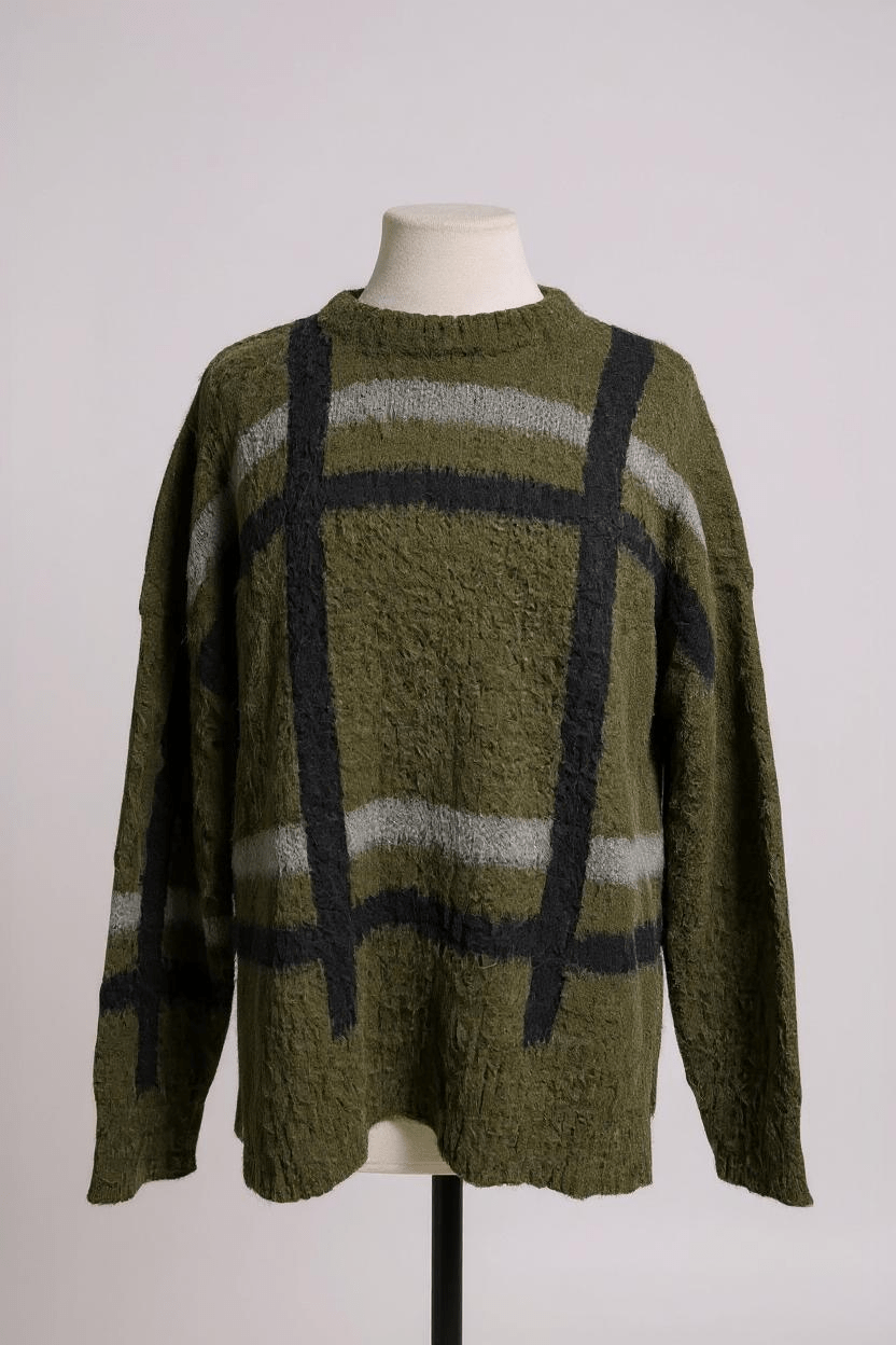 NeiramiNeirami Boxy Alpaca Sweater Forest GreenTopsForest - Blue Water Clothing