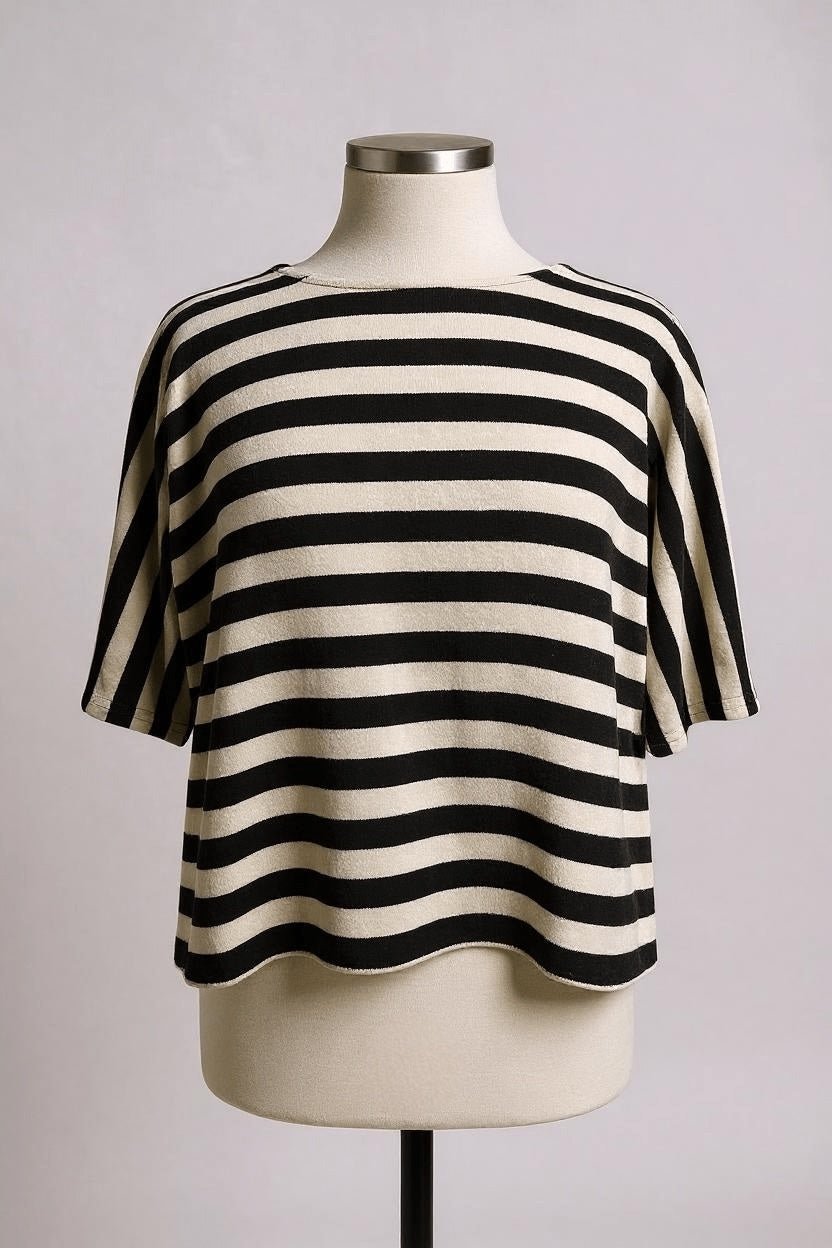 NeiramiNeirami Boxy Stripe SweaterClothingArgilla - Blue Water Clothing