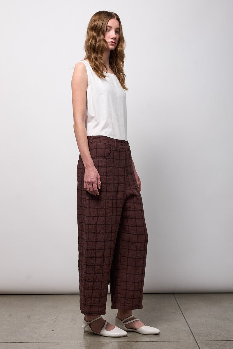 NeiramiNeirami Boyfriend Fit Trousers CortecciaBottomsCorteccia - Blue Water Clothing