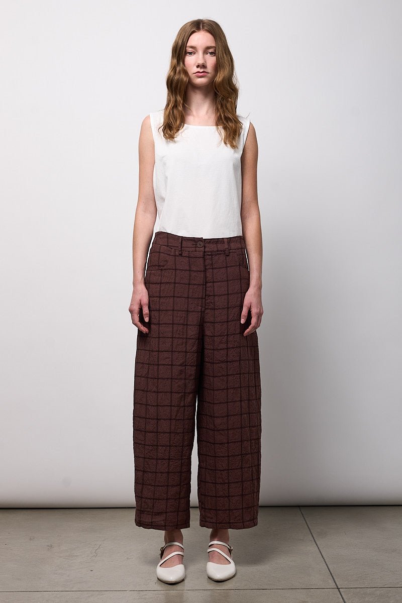 NeiramiNeirami Boyfriend Fit Trousers CortecciaBottomsCorteccia - Blue Water Clothing