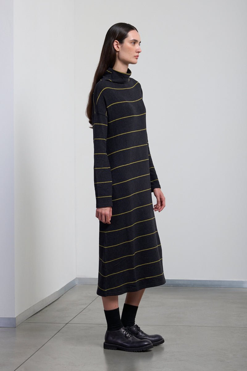 NeiramiNeirami Long A - Line Dress OliveClothingRiga Olive - Blue Water Clothing