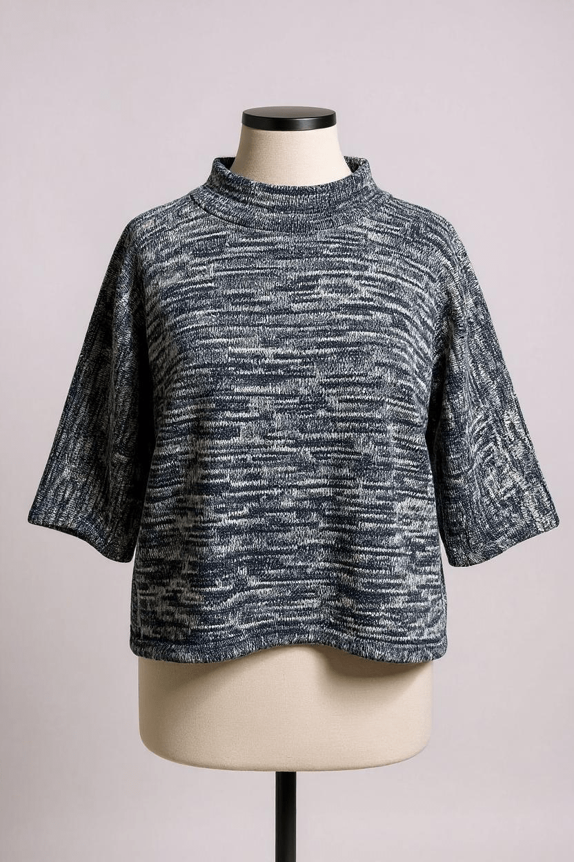 NeiramiNeirami Ring Collar Sweater BlueTopsBlue - Blue Water Clothing