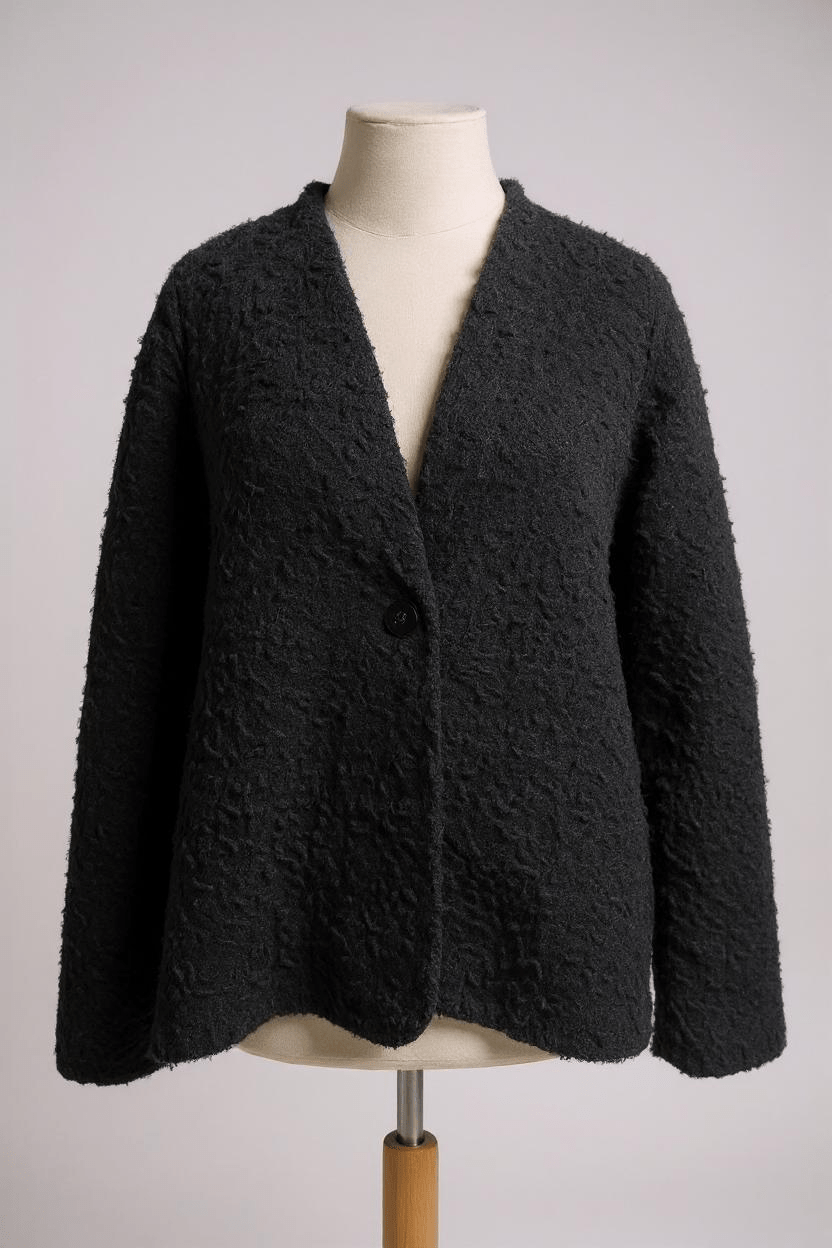 NeiramiNeirami Short Cape Coat BlackCoats & JacketsBlack - Blue Water Clothing