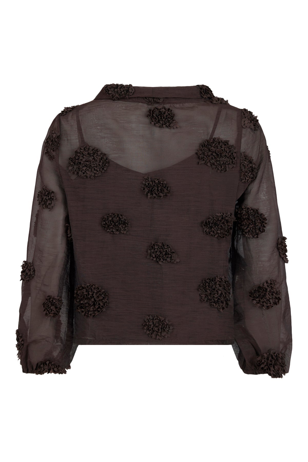 Noen Blouse Dark BrownDark Brown - Blue Water Clothing