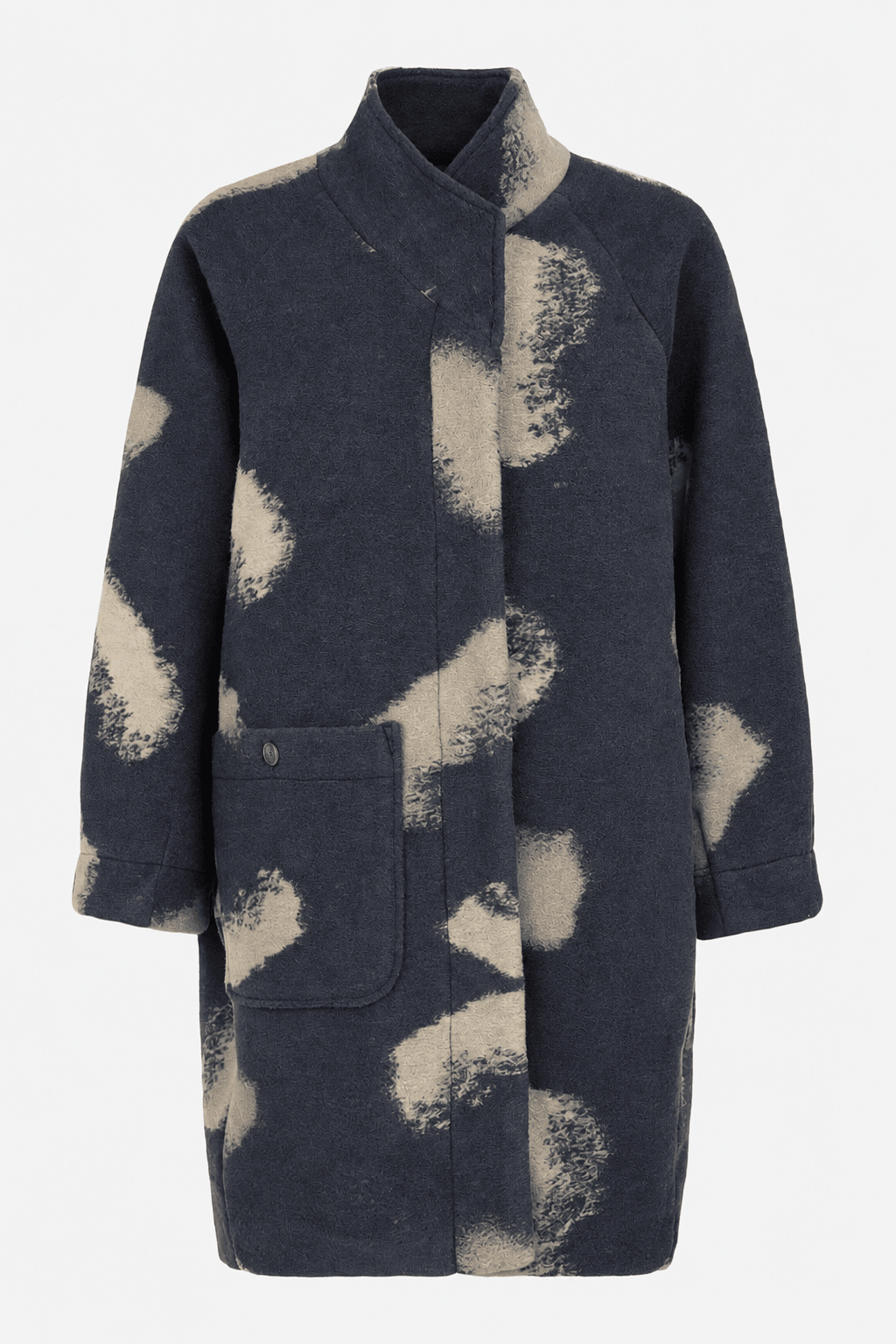 NoenNoen Hooded Wool Jacket 87211 Dark greyJacketDark Grey - Blue Water Clothing